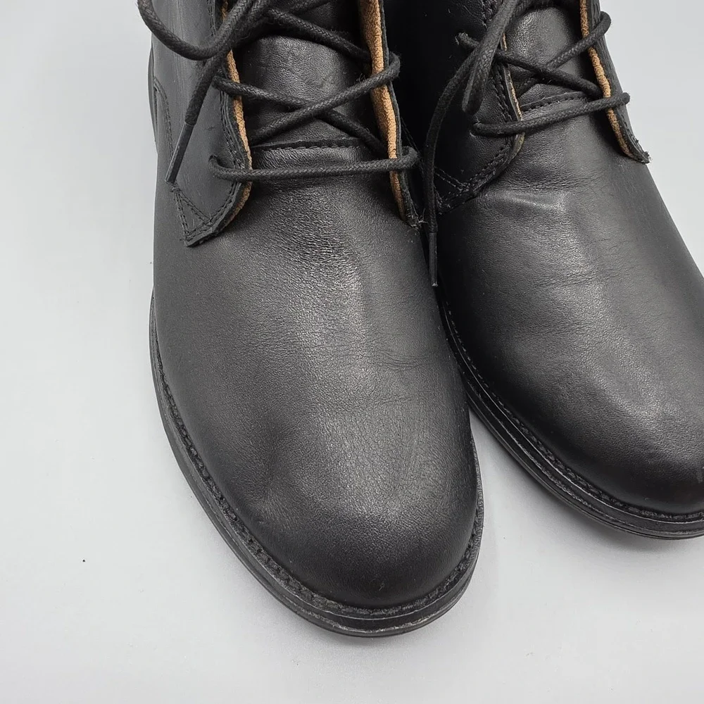 Kuru Aalto Chukka Boots Mens 8 Black Leather Comfort Supportive